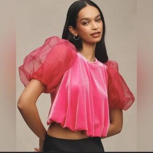 Maeve Puff Sleeve Top. Anthropologie Collection. NWT